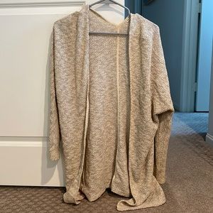 Long tan cardigan